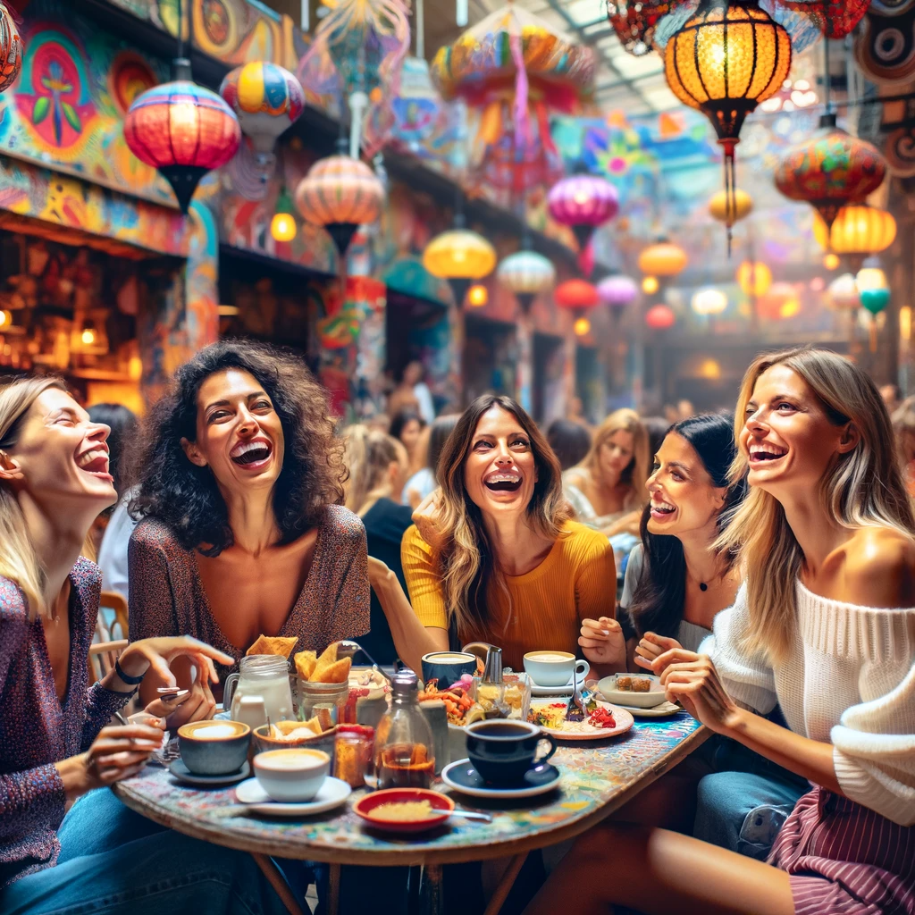 カフェでファクタリングの話をしている画像