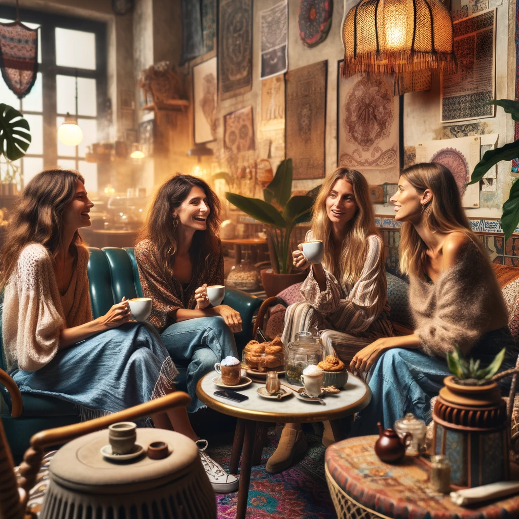 カフェでファクタリングについて学んでいる画像